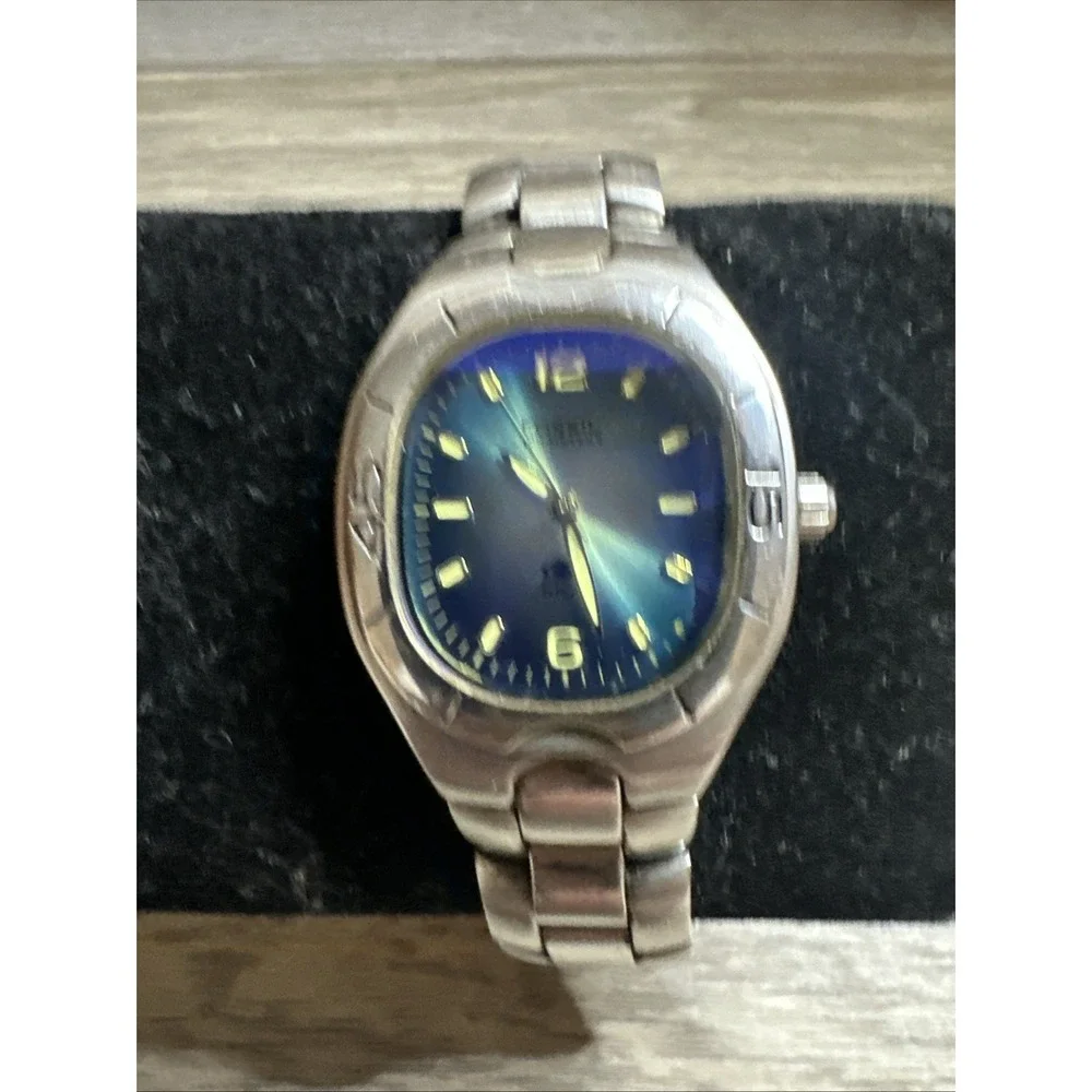 Ladies Fossil Blue Silver Tone Quartz Watch‎ AM-3526